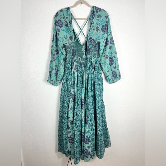 Free People A New Way Maxi Teal Combo Size S - Picture 5 of 11